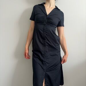 Old Navy Black Midi Dress